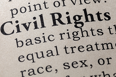Printed Text with Civil Rights in Bold and Accompanying Definition