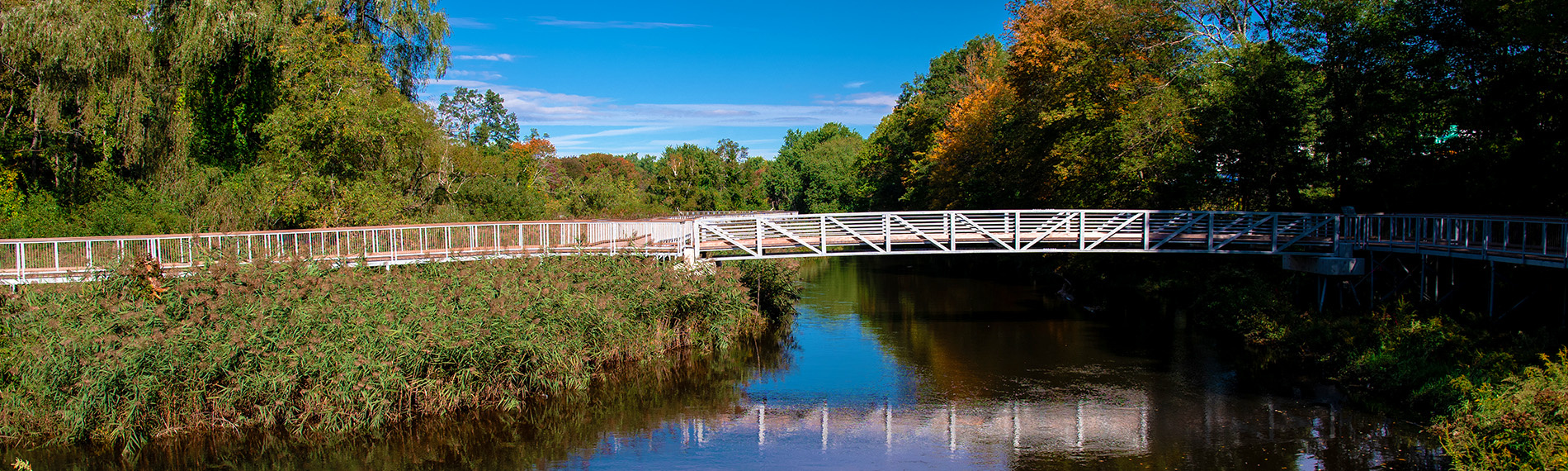 Boardwalk and Bridge Over the Middle River at Blackstone Gateway Park