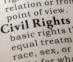 Printed Text with Civil Rights in Bold and the Definition