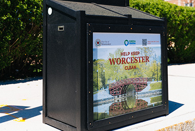 Keep Worcester Clean Trash Bin