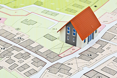3D House on Zoning Map Printout
