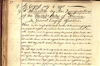 The Declaration of Independence, 1776 (Image 1 of 4) - Click to Enlarge