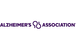 Alzheimer's Association Logo with Purple Text and Logo
